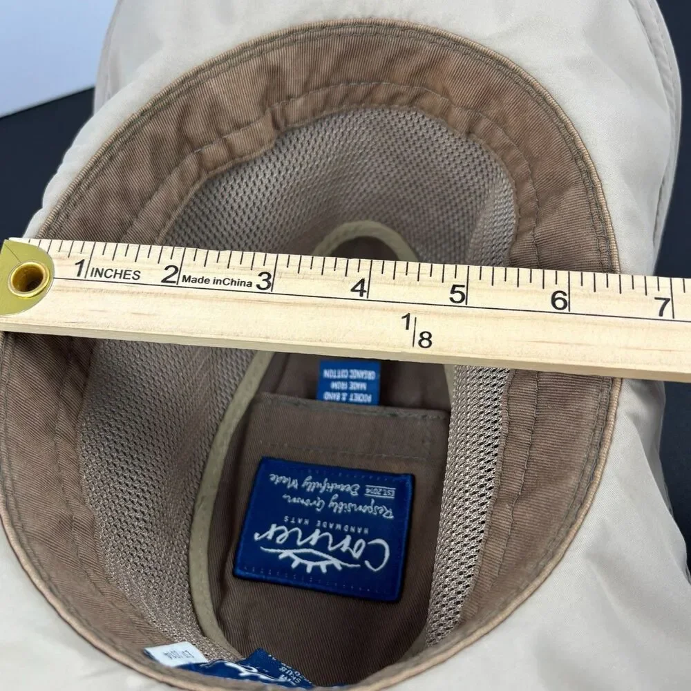 Conner Hat Airflow Safari Hat M Tan Organic Cotton Mesh Unisex UPF 50 Packable